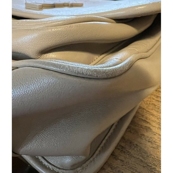 YSL Saint Laurent Niki Medium Bag Sac MNG Calfskin Shoulder Bag Purse Dark Beige - Picture 10 of 10